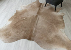 (Rare) Gris Tan Cowhide Rug (Size: 260 x 210 CM) CHR2402