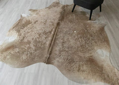 (Rare) Gris Tan Cowhide Rug (Size: 240 x 210 CM) CHR2406