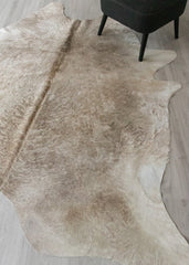 (Rare) Champagne Cowhide Rug (Size: 250 X 220 CM) CHR2408