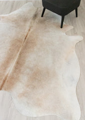 Beige And White Cowhide Rug (Size: 240 X 190 CM) CHR2357