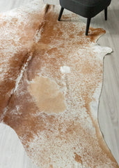 Salt Pepper Brown & White Cowhide Rug (Size: 260 X 220 CM) CHR2432