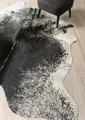 Salt Pepper Black & White Cowhide Rug (Size: 270 X 210 CM) CHR2434