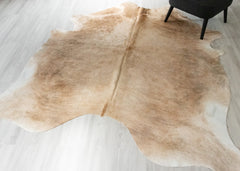 Light Brindle Cowhide Rug (Size: 230 X 210 CM) CHR2362