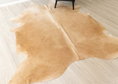 (Rare) Palomino Cowhide Rug (Size: 260 X 220 CM) CHR2364