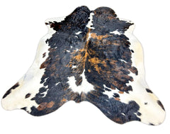 Exotic Tricolor Cowhide Rug (Size: 240 X 200 CM) CHR1943
