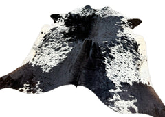 Salt Pepper Black & White Cowhide Rug (Size: 210 X 200 CM) CHR1894