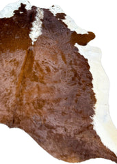 Hereford Brown And White Cowhide Rug (Size: 240 x 210 CM) CHR1905