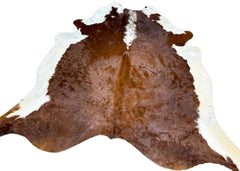 Hereford Brown And White Cowhide Rug (Size: 240 x 210 CM) CHR1905