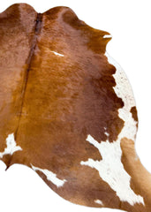 Brown And White Cowhide Rug (Size: 240 X 210 CM) CHR1916