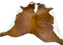 Medium White Spine Belly Brindle Cowhide Rug (Size: 240 X 210 CM) CHR1913