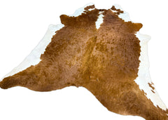 Hereford Brown And White Cowhide Rug (Size: 250 x 220 CM) CHR1919