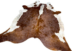 Hereford Brown And White Cowhide Rug (Size: 250 x 220 CM) CHR1927