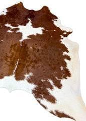 Brown And White Cowhide Rug (Size: 260 X 210 CM) CHR1928