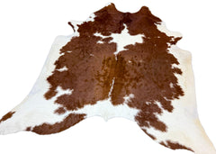 Brown And White Cowhide Rug (Size: 260 X 210 CM) CHR1928