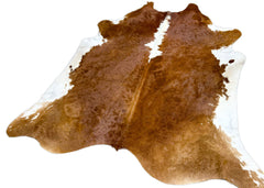 Hereford Brown And White Cowhide Rug (Size: 260 x 220 CM) CHR1930