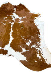 Brown And White Cowhide Rug (Size: 270 X 230 CM) CHR1934