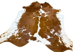 Brown And White Cowhide Rug (Size: 270 X 230 CM) CHR1934