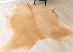 (Rare) Palomino Cowhide Rug (Size: 240 X 220 CM) CHR2369