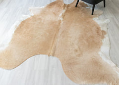(Rare) Palomino Cowhide Rug (Size: 240 X 220 CM) CHR2377
