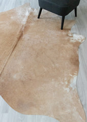 Beige And White Cowhide Rug (Size: 240 X 200 CM) CHR2380