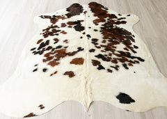 Exotic Tricolor Cowhide Rug (Size: 200 X 200 CM)