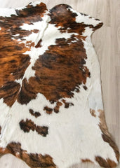 Exotic Tricolor Cowhide Rug (Size: 200 X 170 CM)