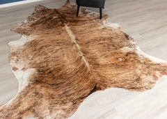 Light Brindle Cowhide Rug (Size: 270 x 240 CM)