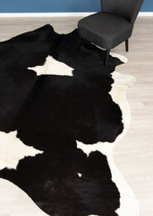 Black And White Cowhide Rug (Size: 270 x 210 CM)