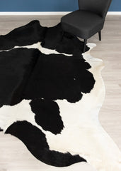 Black And White Cowhide Rug (Size: 270 x 220 CM)