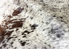 Salt Pepper Tri-Color Cowhide Rug (Size: 240 x 200 CM)