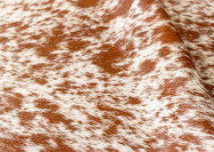 Salt Pepper Brown & White Cowhide Rug (Size: 240 x 200 CM)