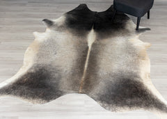 Grey Cowhide Rug (Size: 240 x 200 CM)