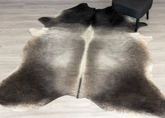 Grey Cowhide Rug (Size: 240 x 210 CM)