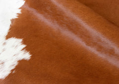 Hereford Brown And White Cowhide Rug (Size: 230 x 210 CM)