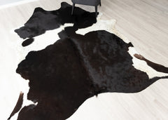 Black And White Cowhide Rug (Size: 250 x 220 CM)