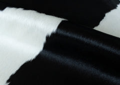 Black And White Cowhide Rug (Size: 240 x 200 CM)