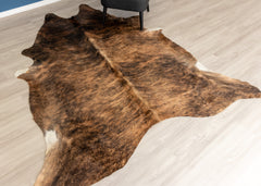 Medium Brindle Cowhide Rug (Size: 230 X 210 CM)