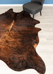 Dark Brindle Cowhide Rug (Size: 250 X 200 CM)