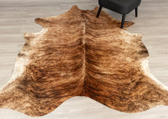 Medium Brindle Cowhide Rug (Size: 220 X 210 CM)