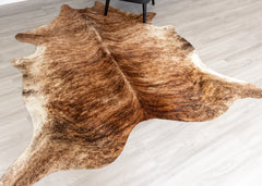 Medium Brindle Cowhide Rug (Size: 220 X 210 CM)