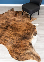 Medium Brindle Cowhide Rug (Size: 230 X 210 CM)