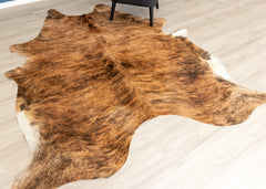 Medium Brindle Cowhide Rug (Size: 230 X 210 CM)