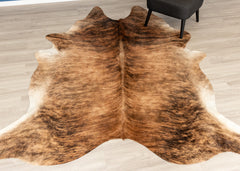 Medium Brindle Cowhide Rug (Size: 240 X 200 CM)