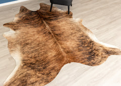 Medium Brindle Cowhide Rug (Size: 240 X 200 CM)