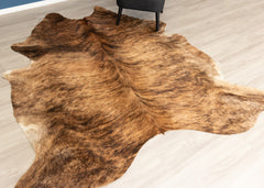 Medium Brindle Cowhide Rug (Size: 240 X 220 CM)