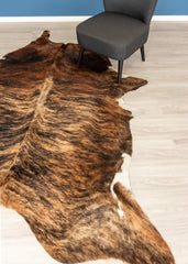 Dark Brindle Cowhide Rug (Size: 250 X 210 CM)