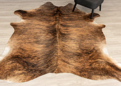 Medium Brindle Cowhide Rug (Size: 220 X 210 CM)