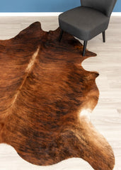 Dark Brindle Cowhide Rug (Size: 230 X 210 CM)