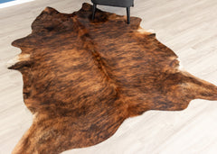 Medium Brindle Cowhide Rug (Size: 220 X 190 CM)