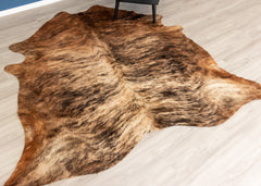 Medium Brindle Cowhide Rug (Size: 220 X 220 CM)